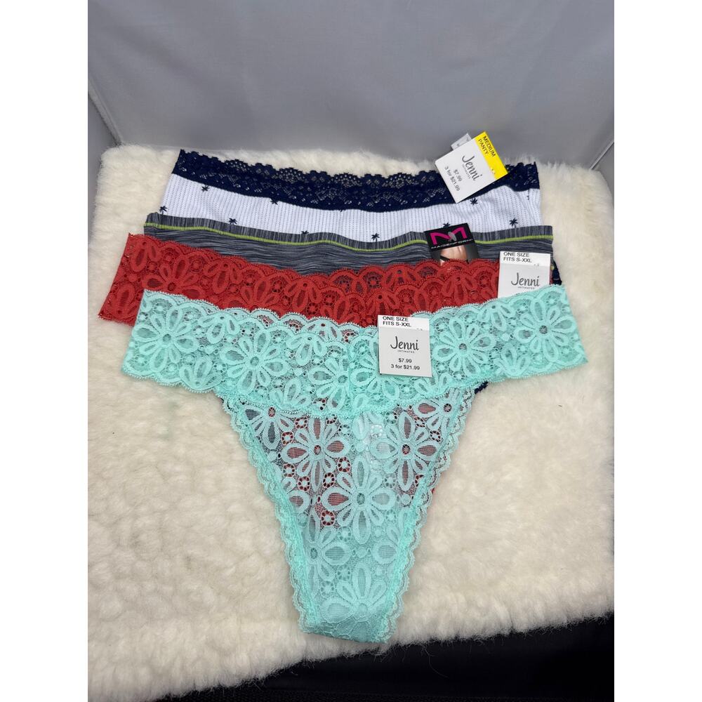 LOT of NEW with Tags Underwear Panties Various Colors JENNI THONG BIKINI LARGE